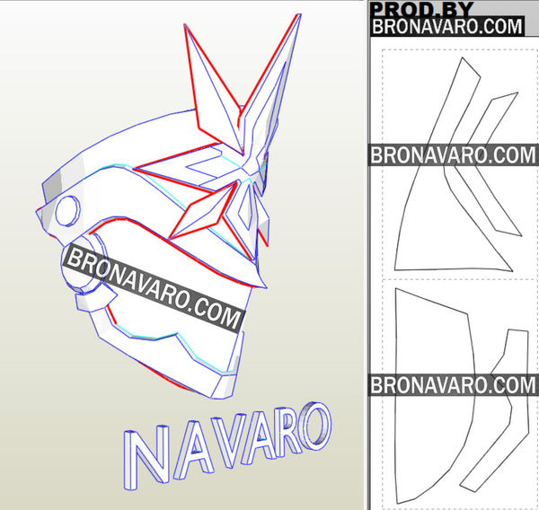 Load image into Gallery viewer, Capitano_Pepakura_Template