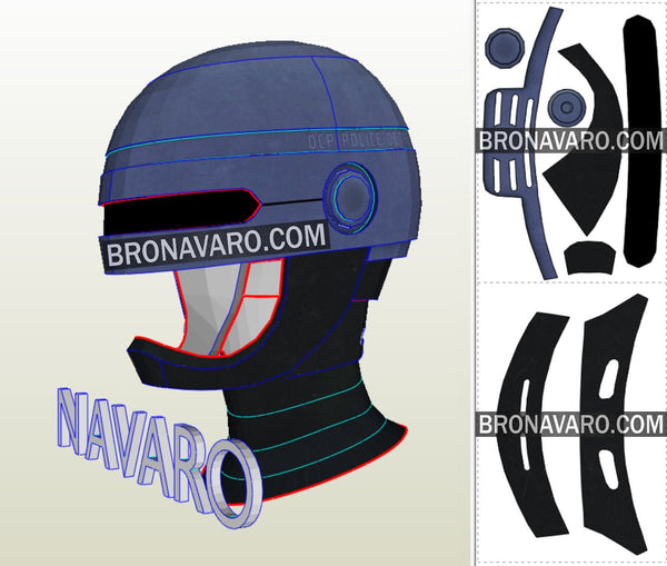 Load image into Gallery viewer, Female Robocop Helmet Eva Foam