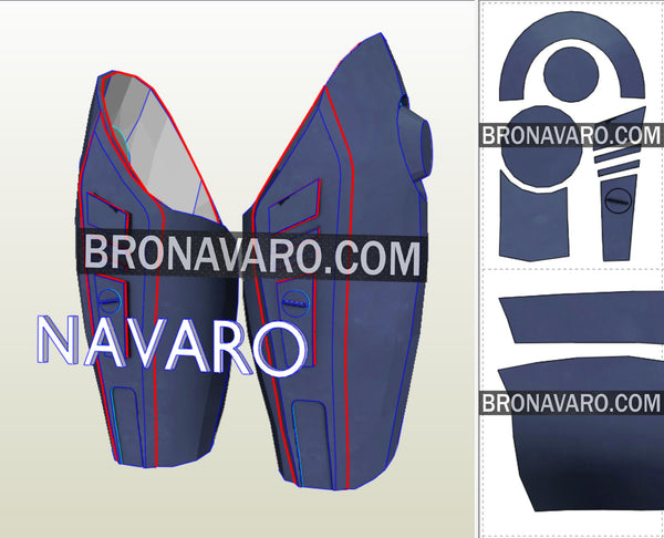 Load image into Gallery viewer, Female Robocop Thighs Eva Foam