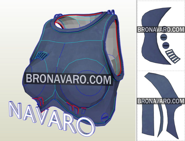 Load image into Gallery viewer, Female Robocop Torso Foam Template
