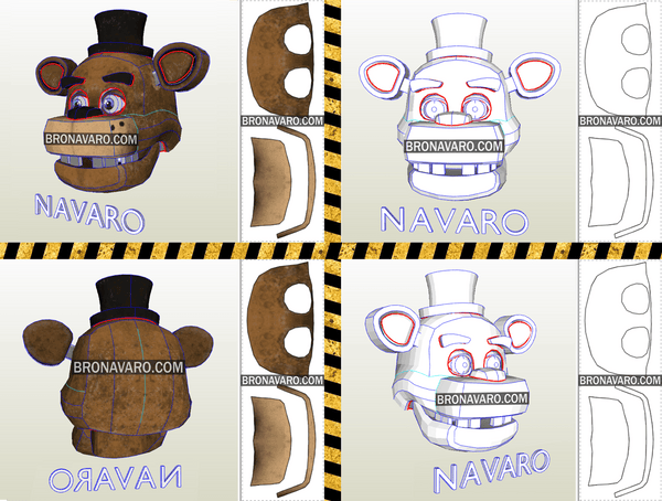 Load image into Gallery viewer, Fredbear Head Foam Templates