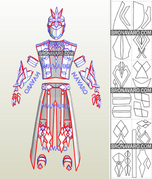 Load image into Gallery viewer, Genshin Impact Capitano Pepakura