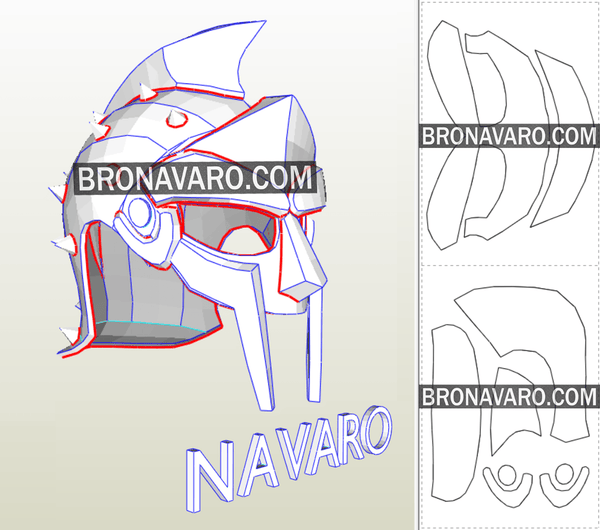 Load image into Gallery viewer, Gladiator Helmet Pepakura