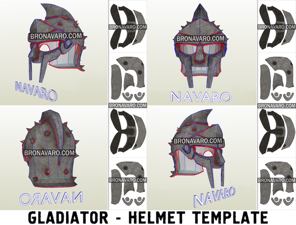 Load image into Gallery viewer, Gladiator Maximus Mask Foam Template