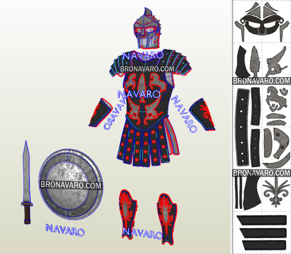 Load image into Gallery viewer, Gladiator Maximus Eva Foam Template