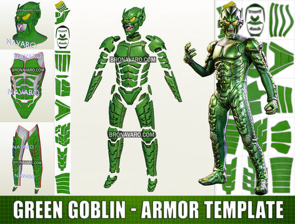 Load image into Gallery viewer, Green Goblin Pepakura Eva Foam PDF PDO