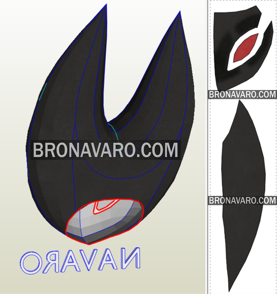 Load image into Gallery viewer, Grimm Hollow Knight Helmet Pattern