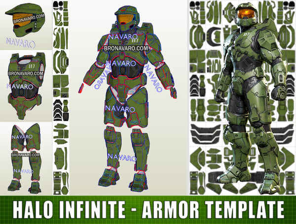 Load image into Gallery viewer, Master Chief Spartan Armor Eva Foam Template