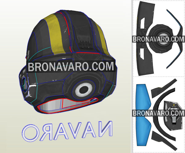 Load image into Gallery viewer, Helldivers 2 Helmet Eva Foam Templates