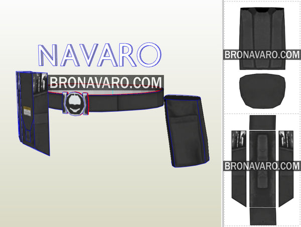 Load image into Gallery viewer, Helldivers Belt DIY Templates