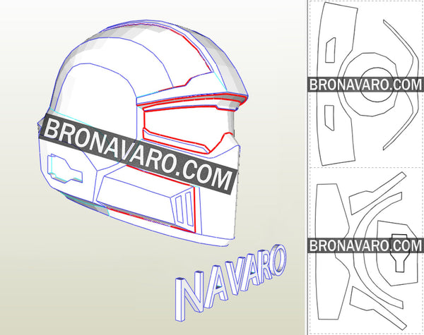 Load image into Gallery viewer, Helldivers 2 Helmet Foam Template