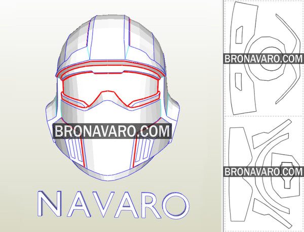 Load image into Gallery viewer, Helldivers Helmet Pepakura PDO