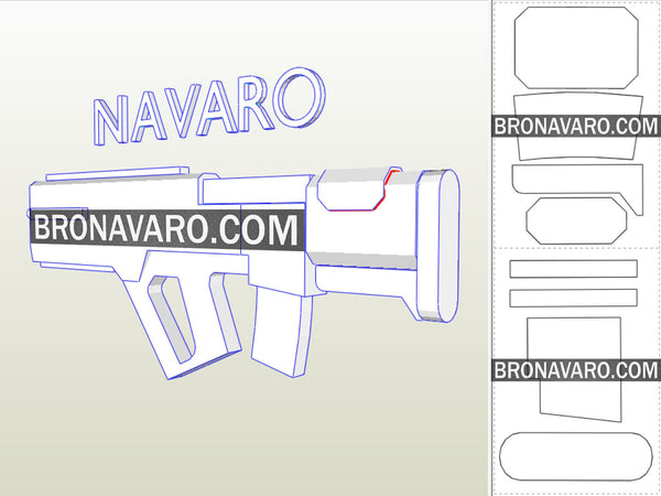 Load image into Gallery viewer, Helldivers Weapon Liberator Pepakura