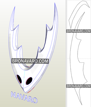 Hollow Knight Pure Vessel Pepakura
