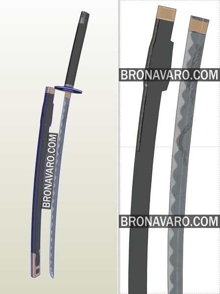 Load image into Gallery viewer, Katana Eva Foam Template