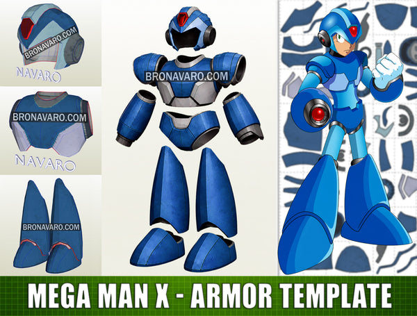 Load image into Gallery viewer, Mega Man X Pepakura Armor Eva Foam
