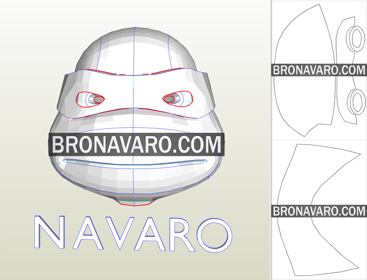 Tmnt Printable Mask Pattern tmnt-printable-mask-pattern
