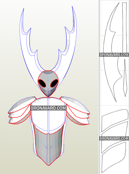 Load image into Gallery viewer, Pure Vessel Cosplay Costume Template