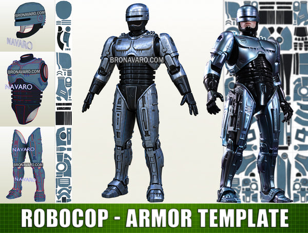 Load image into Gallery viewer, Robocop Armor Pepakura Eva Foam Template