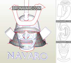 Samurai Helmet Pepakura