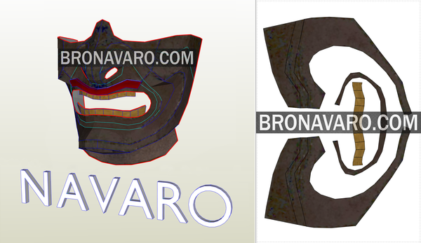 Load image into Gallery viewer, Samurai Mask Foam Template