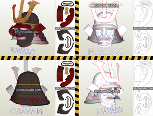 Samurai Mask Pattern