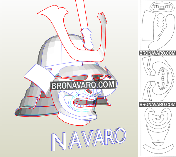 Load image into Gallery viewer, Samurai Shogun Pepakura
