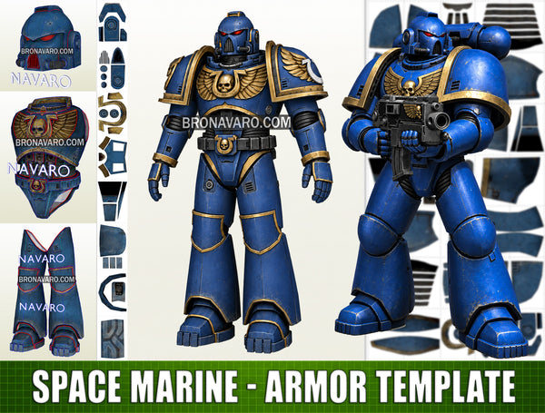 Load image into Gallery viewer, Space Marine Armor Pepakura Eva Foam