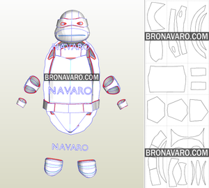 TMNT Armor Pepakura Template