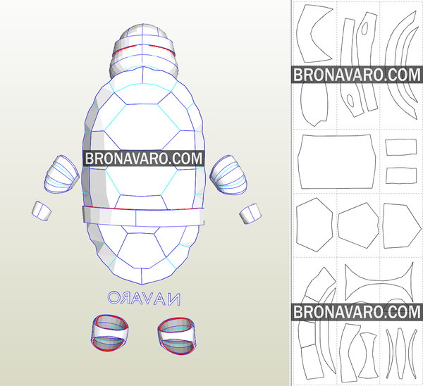Load image into Gallery viewer, TMNT Costume Pepakura