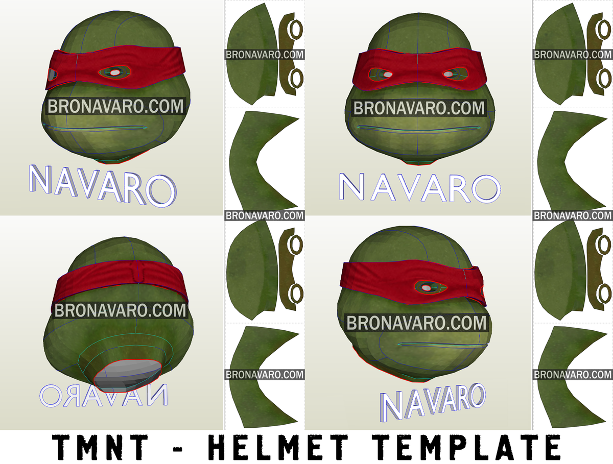 ninja turtle mask template