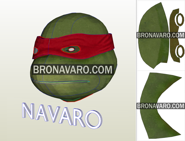 Load image into Gallery viewer, TMNT Turtle Head Foam Templates