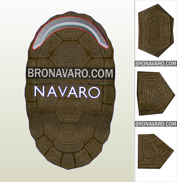 Load image into Gallery viewer, TMNT Turtle Shell Foam Template