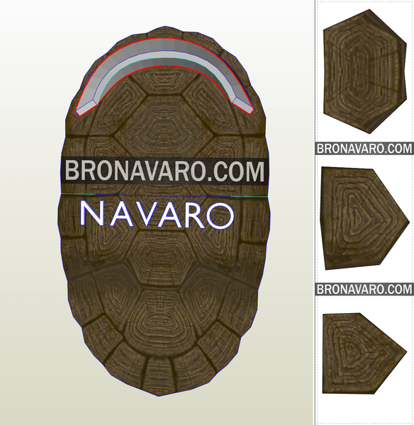 Load image into Gallery viewer, TMNT Turtle Shell Foam Template