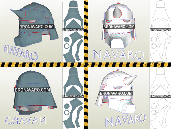Load image into Gallery viewer, Alphonse Elric Helmet Foam Template
