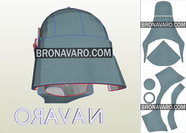 Load image into Gallery viewer, Alphonse Elric Helmet Pattern