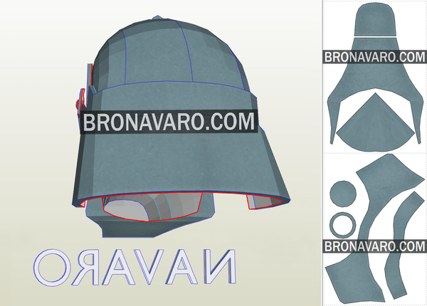 Load image into Gallery viewer, Alphonse Elric Helmet Pattern