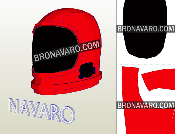 Load image into Gallery viewer, Among Us Helmet Foam Template