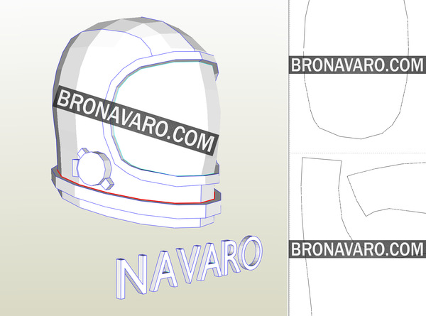 Load image into Gallery viewer, Among Us Helmet Pepakura