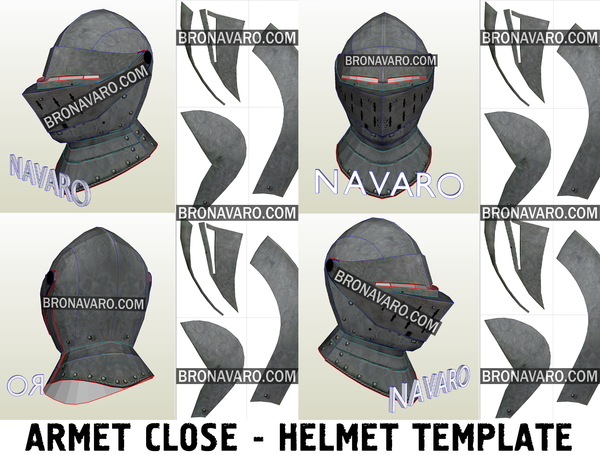 Load image into Gallery viewer, Larp Knight Helmet Foam Pattern
