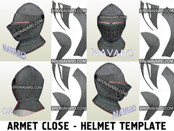 Load image into Gallery viewer, Larp Knight Helmet Foam Pattern
