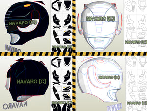 Black Ranger Helmet Template