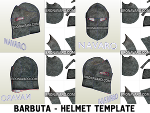 Warden Barbuta helmet pepakura