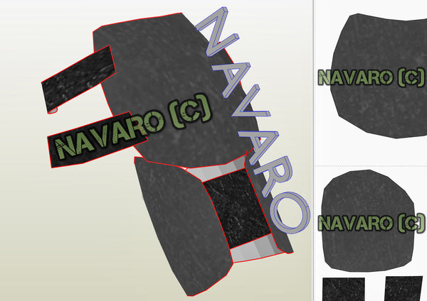 Load image into Gallery viewer, batman shoulders cosplay template