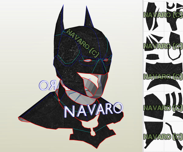 Load image into Gallery viewer, Batman Cowl Foam Pattern