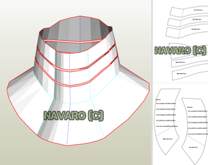 batman neck template