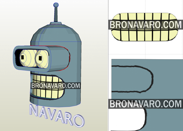 Load image into Gallery viewer, Bender Helmet Foam Template