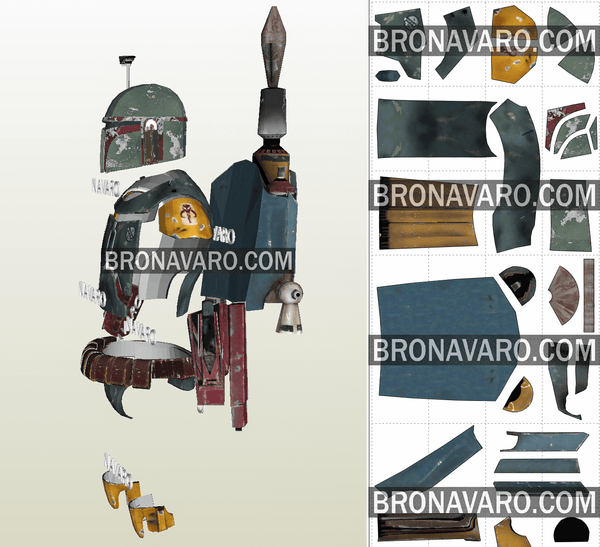 Load image into Gallery viewer, Boba Fett Cospla Armor Pdf
