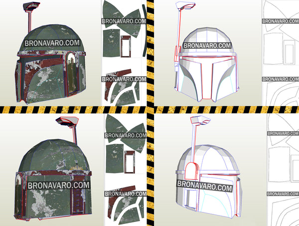 Load image into Gallery viewer, Boba Fett Helmet Pattern