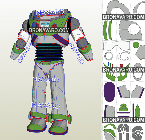 Load image into Gallery viewer, Buzz Lightyear Eva Foam Template